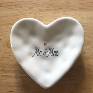 Mr and Mrs ring dish